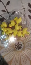 10 uds. De animales de la familia, pequeños abalorios de resina de pato amarillo, colgante de Animal, pendiente artesanal, joyería de moda