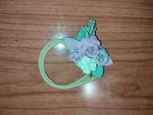 Balleenshiny de cinta para la cabeza con flor para bebé Super nailon suave bebé banda de pelo del bebé chica pelo accesorios para accesorios de fotografía