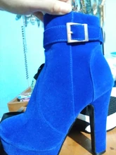 Nueva moda Otoño exfoliante hebilla mujeres Ultra alta tacones plataforma de tacón grueso 0 botas zapatos de mujer