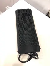 Esterilla de viaje de silicona resistente al calor, bolsa para rizar el pelo, plancha, multifunción, antideslizante, plana, Herramienta de Peinado