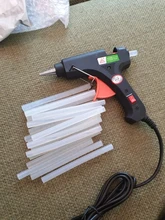 Towayer-pistola de pegamento de fusión en caliente de 20W con barra de pegamento, Mini pistola de 7mm * 100mm, herramienta de temperatura térmica eléctrica, juego de reparación de pistola de pegamento DIY