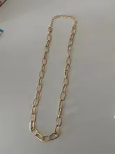 Collar de cadena gruesa steampunk para hombre y mujer, gargantilla punk con cierre, colgante, collares con estilo dorado grueso