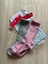 Lawadka-Calcetines de algodón hasta la rodilla para niña, medias de rayas para bebé niña hasta la rodilla, de invierno para niño, moda para niño