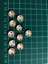 Matryoshka rusa, 10 Uds., mezcla de 12mm/18mm/20mm/25mm, cabujones redondos de cristal para hacer fotos