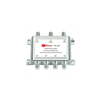 Мультисвитч groove Gesen 3x4 MS-3401. Designed for switching satellite and essential signal. Powered by receiver.
Мультисвитч groove Gesen 3x4 MS-3401. Designed for switching satellite and essential signal. Powered by receiver.