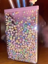 Estuche de lápices creativo de gran capacidad para escritorio, soporte para bolígrafos transparente, decoración, almacenamiento