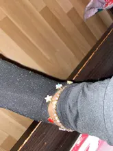 Caraquet-tobillera de mariposa de cristal con diamantes para mujer, pulsera de tobillo con cadena ostentosa de diamantes de imitación, joyería para playa y pies descalzos para mujer 2021