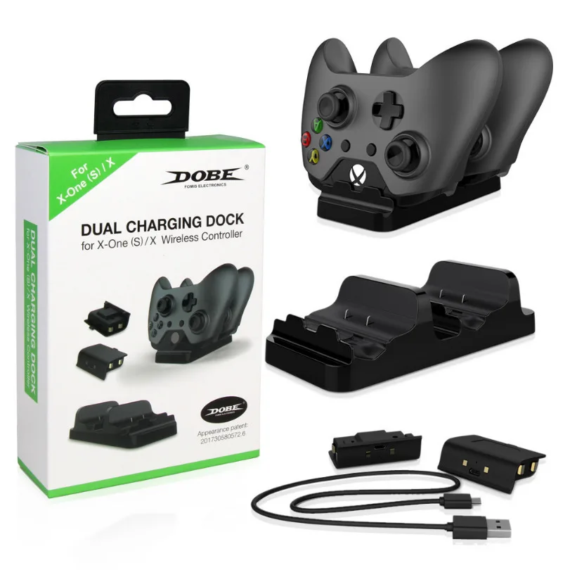 Fast Charger For XBOX ONE Controller Dual Charging Dock Charger + 2pcs Rechargeable XBOX ONE Controller Battery Stander For XBOX
Fast Charger For XBOX ONE Controller Dual Charging Dock Charger + 2pcs Rechargeable XBOX ONE Controller Battery Stander For XBOX