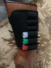 Bolsas de nailon de neopreno para pistola, accesorios para pistola, botones, calibre 12, soporte para cartuchos de munición, elástico para caza, tiro, ELUANSHI