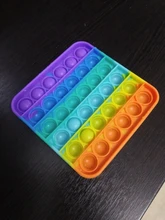 Juguete sensorial antiestrés para niños y adultos, juguete antiestrés para el autismo, con burbujas de empuje, divertido