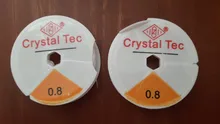 Cuerda de cristal elástica Flexible de un rollo para cuentas para confeccionar joyas, pulsera, hilo de pesca