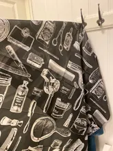 Capa de corte de pelo antiestático para salón de peluquería, impermeable, rendimiento de pelo permanente, bata grande de Color, tela suave de secado rápido, tela para barbería