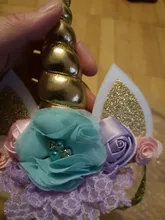 Diadema de cuerno de unicornio para bebé, regalos de cumpleaños para niños, diademas para chicas, suministros de fiesta, accesorios de fotografía recién nacido