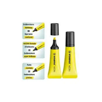 Pack of 10 pieces-highlighter pen stabilo neon yellow 72/24
Pack of 10 pieces-highlighter pen stabilo neon yellow 72/24