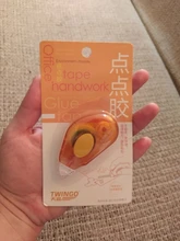 Rodillo adhesivo de doble cara reemplazable, cinta de puntos, papelería de oficina, barra dispensadora de pegamento con núcleo de recarga, Color aleatorio