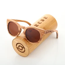 

BARCUR Zebra Wood Sunglasses Women Polarized UV400 Brand Male Driving Glasses Men