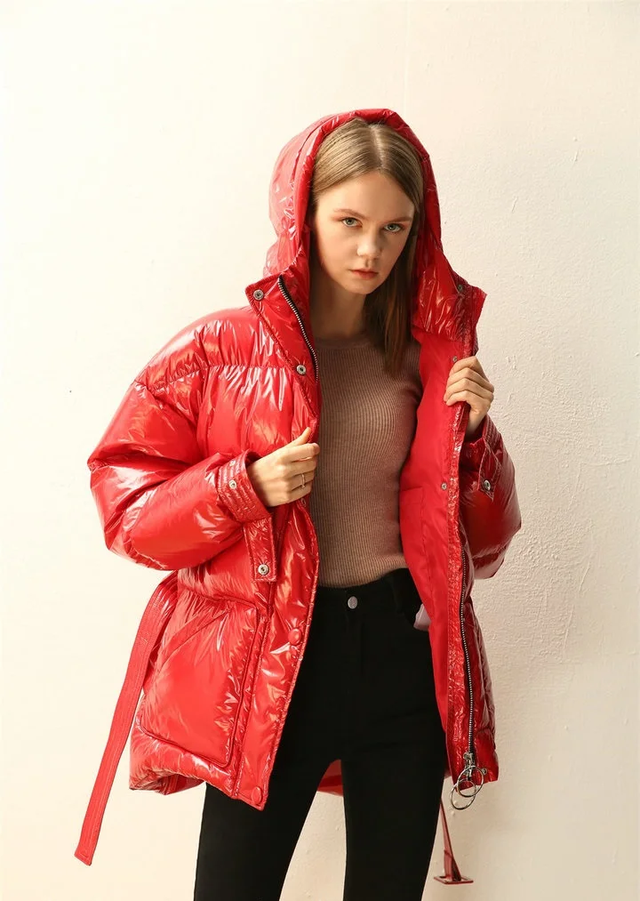 Obrix Loose Spring Autumn Female Jacket Bright Wide Waisted Hooded Pockets Belt Trendy Cool Jacket For Women
Obrix Loose Spring Autumn Female Jacket Bright Wide Waisted Hooded Pockets Belt Trendy Cool Jacket For Women