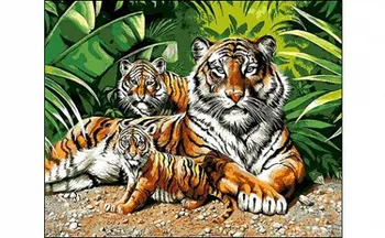 Painting by numbers on canvas 40x50 cm "Tiger and Tiger" Red Cat q1158 
Painting by numbers on canvas 40x50 cm "Tiger and Tiger" Red Cat q1158