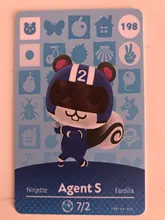 Animal Croxxing 191 ~ 200 nuevos horizontes de la serie 2 Tarjeta NFC Ntag215 de Chip caliente aldeano Animal Tarjeta de 2020 nuevos datos