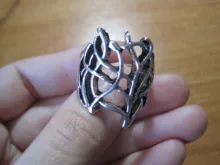 MQCHUN Vintage plata Color anillo de Thranduil Bosque Negro Rey elfo anillo Legolas padre la desolación de Smaug