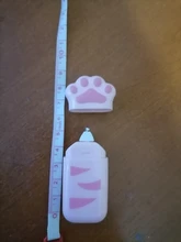 Cinta de corrección portátil de garra de gato, Corrector Kawaii blanco, regalo promocional, papelería, premio de estudiante, suministros escolares y de oficina