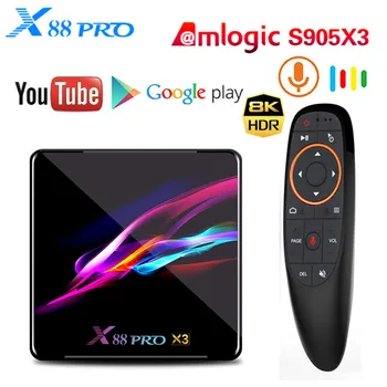 X88 PRO X3 Android 9.0 TV Box Amlogic S905X3 4GB 128GB Quad Core 5G Wifi 8K Google Voice Assistant YouTube Smart TV Set Top Box
X88 PRO X3 Android 9.0 TV Box Amlogic S905X3 4GB 128GB Quad Core 5G Wifi 8K Google Voice Assistant YouTube Smart TV Set Top Box