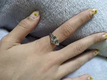 925 anillos de plata esterlina genuinos de 2 capas para mujer, anillos negros finos minimalistas de Gema circular, joyería tallada S925