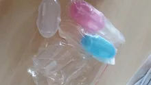 Cepillo de dientes con caja para dedos de bebé, cepillo de limpieza de goma suave de silicona para niños, masaje transparente, cuidado Dental