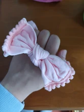 Headbands Hair-Accessories Bows-Knotted Nylon Elastic Newborn Girls Solid-Color Soft