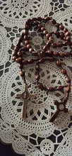 KOMi Cristo Jesús de madera de 6mm 8mm 10mm 12mm cuentas para Rosario Cruz colgante de collar de cadena de cuerda religiosa ortodoxa rezando de R-192