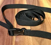 Correa de nailon duradero para equipaje, correa para pestañas con hebilla de leva, Kits de viaje, herramienta de acampada al aire libre, color negro, 0,5 ~ 3M