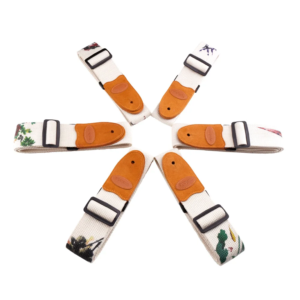 New Cotton Printed Guitar Strap Thermal Transfer Diagonal Strap Guitar Strap Multiple patterns available
New Cotton Printed Guitar Strap Thermal Transfer Diagonal Strap Guitar Strap Multiple patterns available