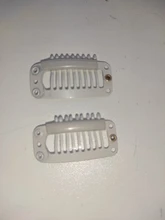 Pinzas de extensión de cabello de 9 dientes, 12 Uds., 32mm, Clips de acero inoxidable para peluca, peines, pinzas a presión con goma para extensión de cabello, tupé, bricolaje