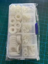 500 Uds M2 M2.5 M3 M4 M5 M6 M8 M10 plástico negro o blanco de arandela de Nylon plana separador sellos de arandela anillo de junta