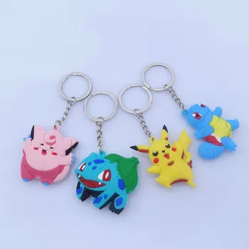 Pokemon PVC Soft Glue Key Chain Keyring Double Sides Pendant Charmander Bulbasaur Squirtle Clefairy Bag Accessories y14 
Pokemon PVC Soft Glue Key Chain Keyring Double Sides Pendant Charmander Bulbasaur Squirtle Clefairy Bag Accessories y14