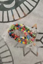 HangZhi-Pulseras de margaritas coreanas con flores, coloridas y transparentes, hechas a mano, elásticas, joyería, novedad de 2020