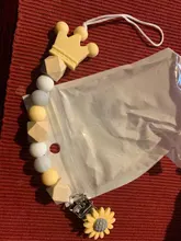 Clips de silicona para chupete de bebé, corona de silicona, soporte para cadena de chupete, regalo para Baby Shower