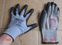 NMSafety-guante de protección de seguridad con forro HPPE, guantes de trabajo resistentes al corte