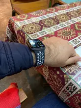 Correa de silicona para Apple Watch, pulsera deportiva transpirable de 44mm, 40mm, 38mm y 42mm, iWatch series 3, 4, 5, 6 se