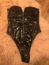 ArtSu sin tirantes de cuero de PU mono mujeres Sexy sin mangas monos, Catsuit delgado fiesta de navidad Club cuerpo Mujer nueva ASJU60562