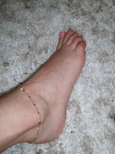 Tobillera de acero inoxidable para hombre y mujer, pulsera de tobillo Simple dorada con pie, cadena de pierna, regalo de joyería, 23,5 cm - 22cm de largo, 1 ud.