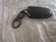 FLYBETTER-Funda de cuero genuino con 4 teclas de botón para Hyundai Sonata/I30/I35/I40/Kona/Azera/Grandeur/DN8/Elantra/Solaris L586