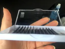 Extensiones de pestañas individuales, 25mm, suaves, naturales, clásicas, de visón de imitación, hechas a mano, de seda de visón coreano, suministros de pestañas