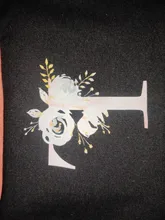 Bolsa de maquillaje para dama de honor, bolsa de cosméticos grande con patrón de letras florales, bolso de maquillaje para fiesta nupcial, neceser