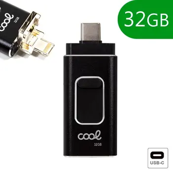 Pen Drive x 32 GB USB 2.0 iPhone / iPad COOL OTG type C / Micro USB
Pen Drive x 32 GB USB 2.0 iPhone / iPad COOL OTG type C / Micro USB