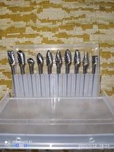 Cabezales de molienda de acero de tungsteno, juego de rebaba de carburo de tungsteno, material de diamante, accesorios dremel, 10 Uds.