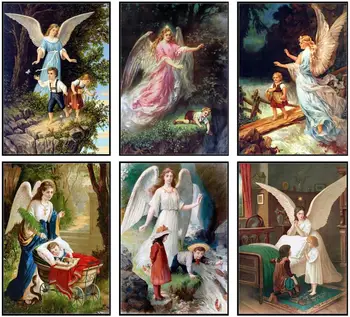 Counted Cross Stitch Kits Needlework Embroidery - 14 ct Aida DMC Color DIY Arts Handmade Home Decor - Guardian Angel Collection 
Counted Cross Stitch Kits Needlework Embroidery - 14 ct Aida DMC Color DIY Arts Handmade Home Decor - Guardian Angel Collection