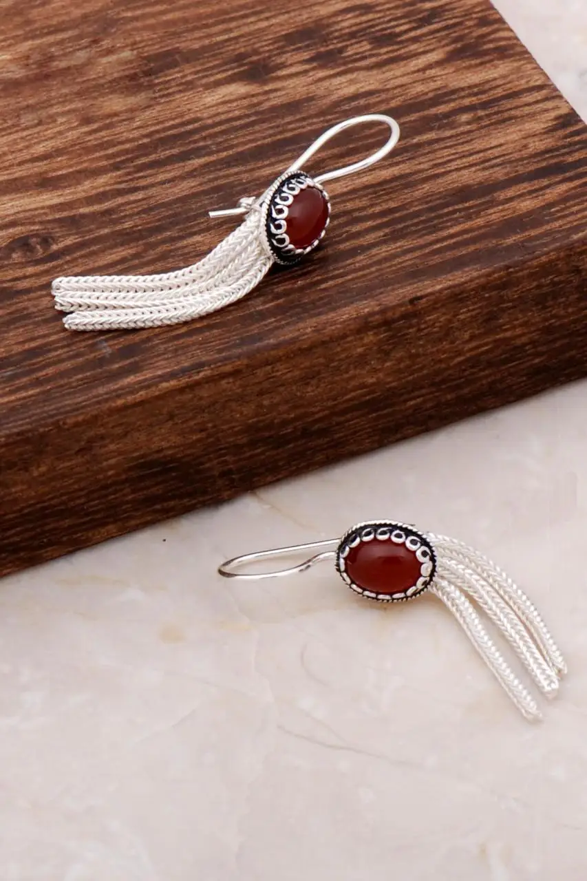 Agate Zircon Handmade Shaky Silver Earrings 4921 High Quality Hand Made Original Filigree Silver Jewellery Gift for Women
Agate Zircon Handmade Shaky Silver Earrings 4921 High Quality Hand Made Original Filigree Silver Jewellery Gift for Women