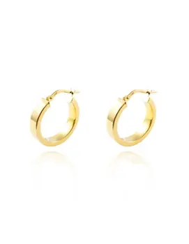 Silver earrings gold Rings rectangular Plain 21x4mm
Silver earrings gold Rings rectangular Plain 21x4mm