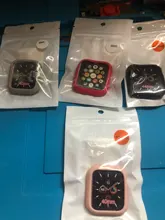 Para carcasa de reloj Apple 40mm 44mm Watch cuero, iWatch 42mm 38mm accesorio de silicona Protector de parachoques Apple watch Serie 3 4 5 se 6